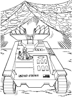 A coloring page of gi-joe