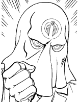 A coloring page of gi-joe