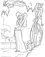 A coloring page of hercules