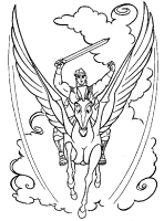 A coloring page of hercules