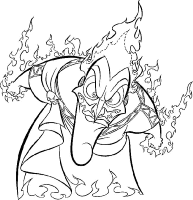 A coloring page of hercules