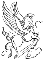 A coloring page of hercules