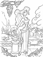 A coloring page of hercules