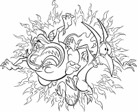 A coloring page of hercules