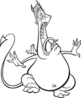 A coloring page of hercules