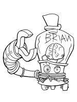 A coloring page of igor