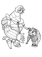 A coloring page of igor