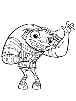 A coloring page of igor