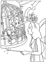 A coloring page of pinocchio