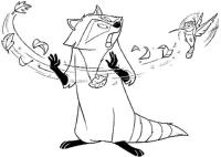 A coloring page of pocahontas