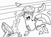 A coloring page of ratatouille