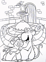 A coloring page of ratatouille