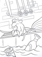 A coloring page of ratatouille