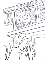 A coloring page of ratatouille
