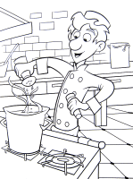 A coloring page of ratatouille