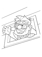 A coloring page of up