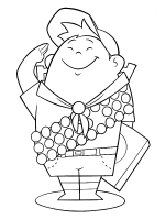 A coloring page of up