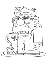 A coloring page of up