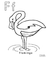 A coloring page of alphabet