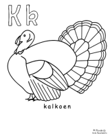 A coloring page of alphabet