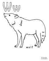 A coloring page of alphabet