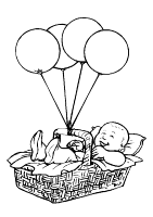 A coloring page of baby