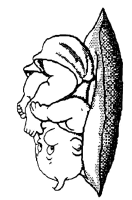 A coloring page of baby