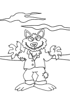 A coloring page of creeps