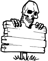 A coloring page of creeps