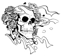 A coloring page of creeps