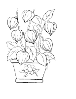 A coloring page of flower