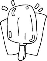 A coloring page of food
