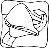 A coloring page of food