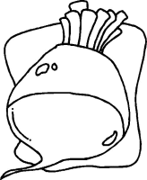 A coloring page of food
