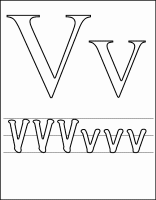 A coloring page of letter