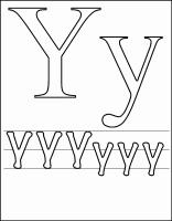 A coloring page of letter