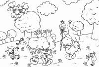 A coloring page of lillebi