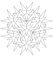 A coloring page of mandala