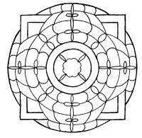 A coloring page of mandala