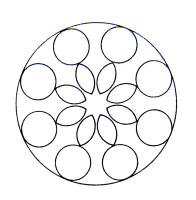 A coloring page of mandala