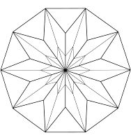 A coloring page of mandala