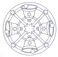 A coloring page of mandala
