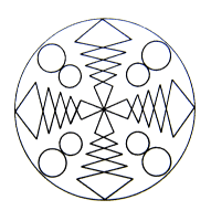 A coloring page of mandala