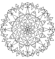 A coloring page of mandala