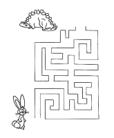 A coloring page of maze