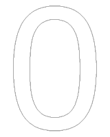 A coloring page of numbers