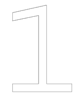 A coloring page of numbers