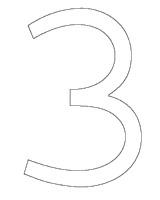 A coloring page of numbers