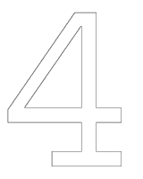 A coloring page of numbers