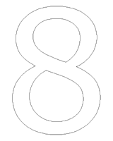 A coloring page of numbers
